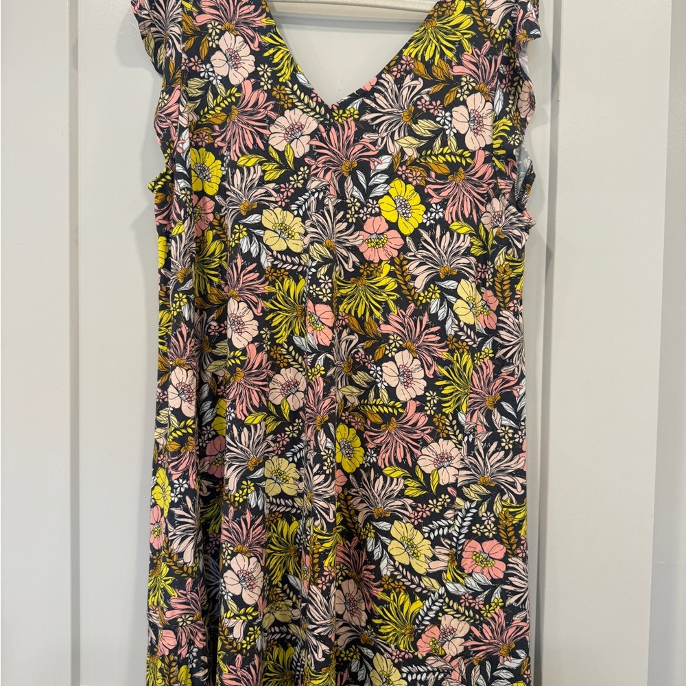 LOFT Floral Sleeveless Dress